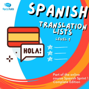 Cover Spanish Translation Lists